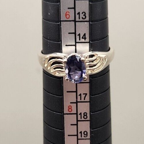 Utc Art Deco Iolite 925 Sterling Silver Ring Sz 675 33$